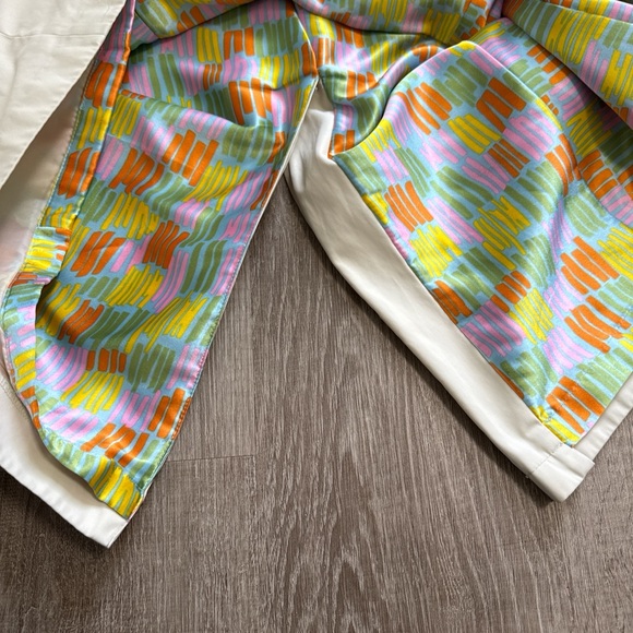 Jones New York 90s Cream Trench Coat Button Up Cotton Blend With Lining Size M - Picture 10 of 16